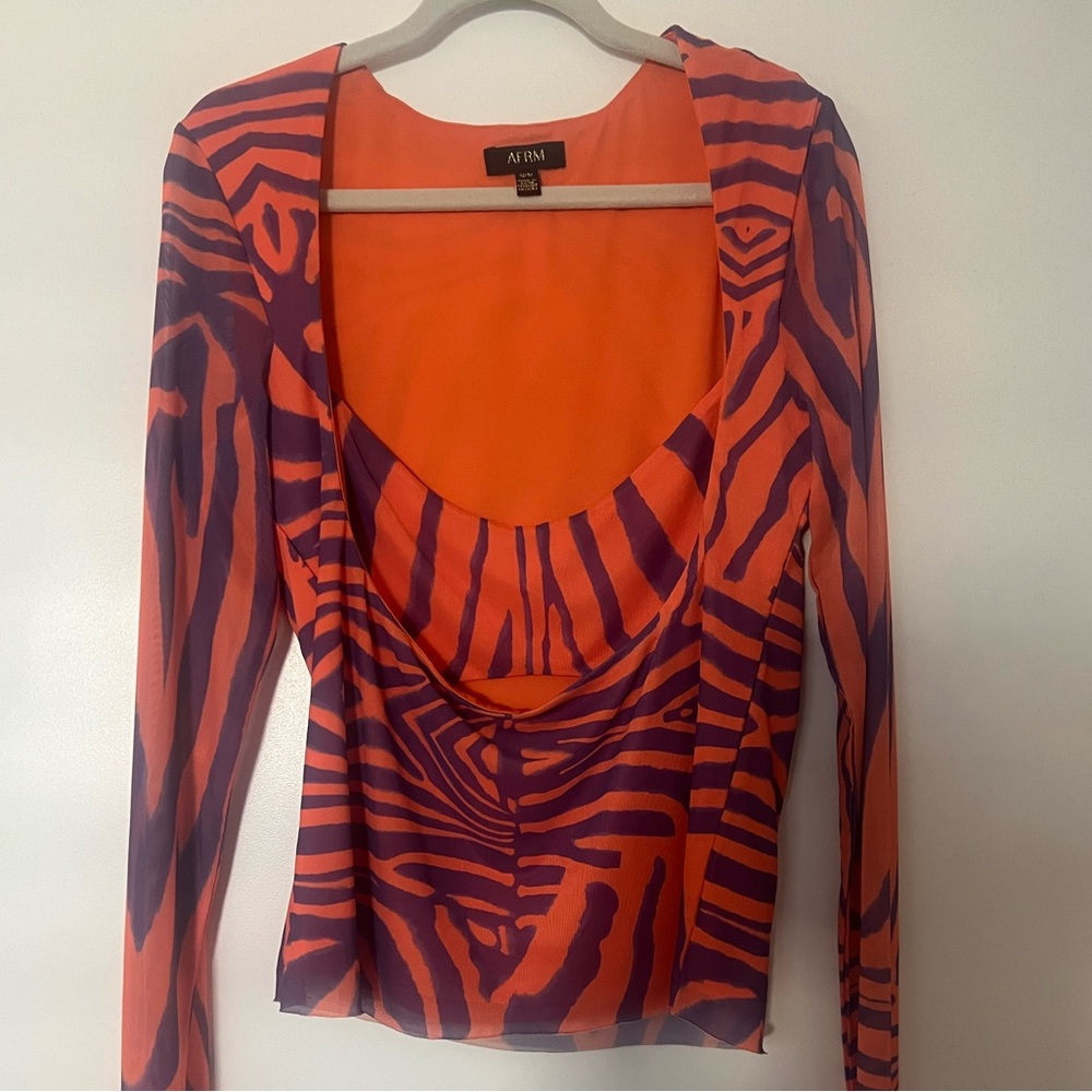 AFRM Long Sleeve Mesh Shirt